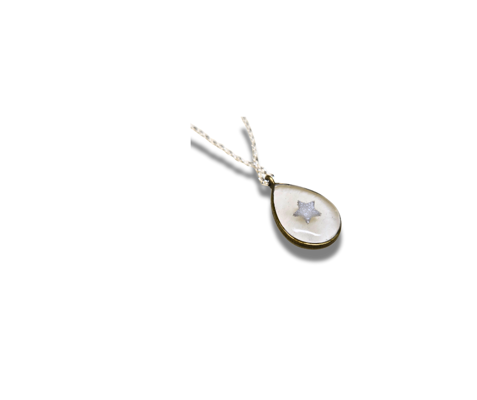 Tear Drop Necklace Pendant for Breastmilk Keepsake