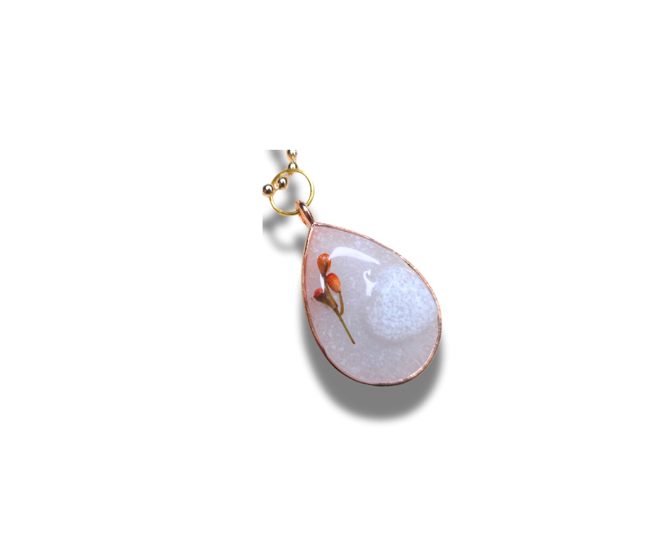 Tear Drop Necklace Pendant for Breastmilk Keepsake