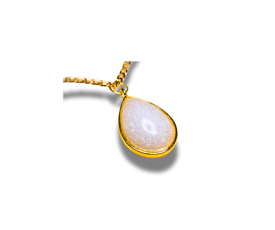 Tear Drop Necklace Pendant for Breastmilk Keepsake