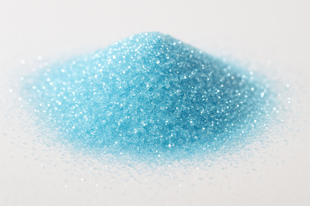 Baby blue glitter pile